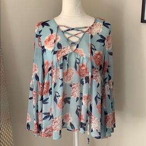 Boho Floral Blouse